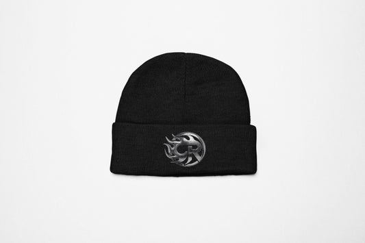 🔥 Metal Flame Beanie | Premium Streetwear Cuffed Hat – Limited Edition 🔥